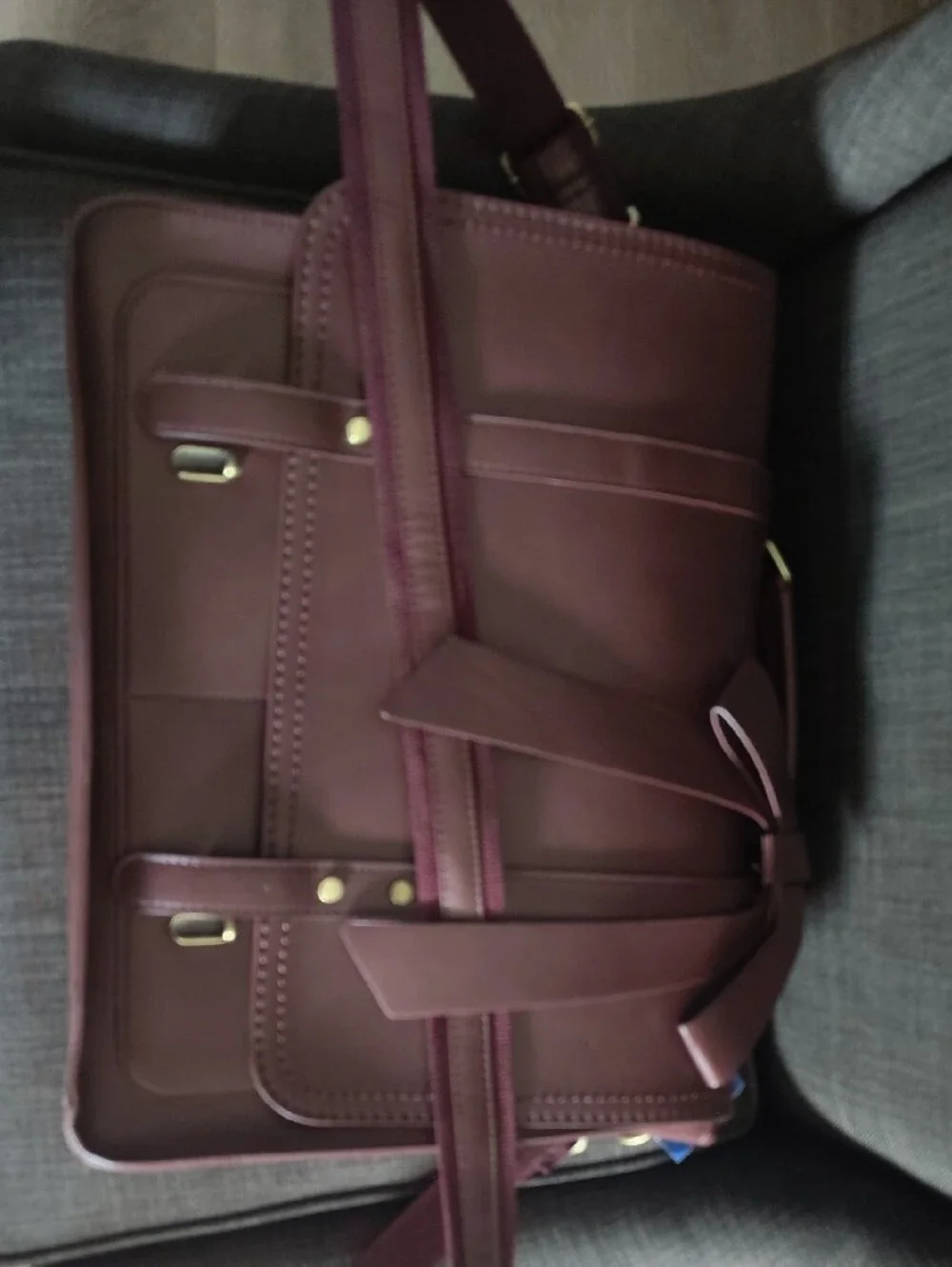 🆕ECOSUSI Stylish Bow-Accent Women’s Crossbody Travel Bag in Rose Brown w/Strap